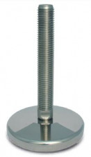 Stainless steel feet – medium load – Stainless steel levelling feet Ø 120, 10° tilting screw, heavy load